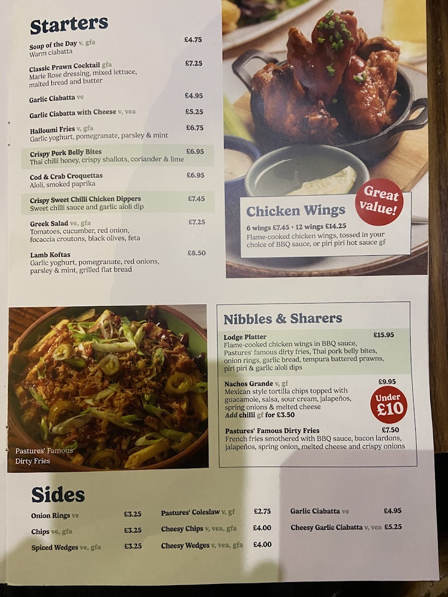 Menu Pastures Lodge - Mexborough-1