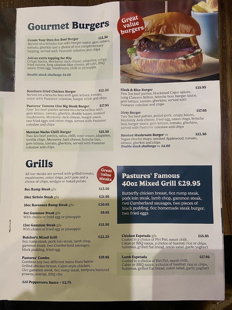 Menu Pastures Lodge - Mexborough-2