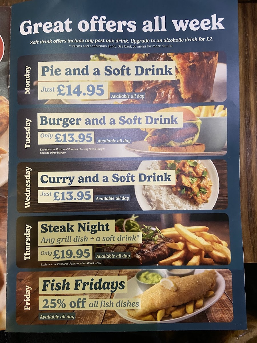 Menu Pastures Lodge - Mexborough-8