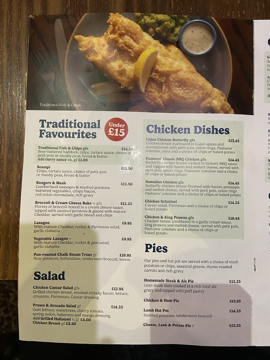 Menu Pastures Lodge - Mexborough-9